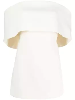 TOTEME топ Zenoma с открытыми плечами, нейтральный цвет