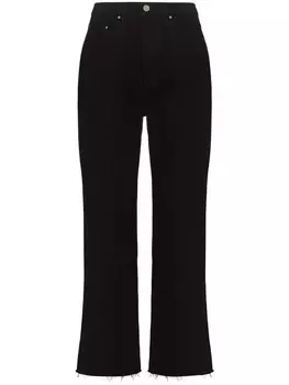 TOTEME укороченные джинсы прямого кроя, черный