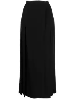 TOTEME wrap-around maxi skirt, черный