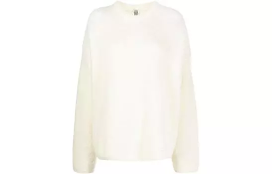 TOTEME Женский свитер FW22 Bone White