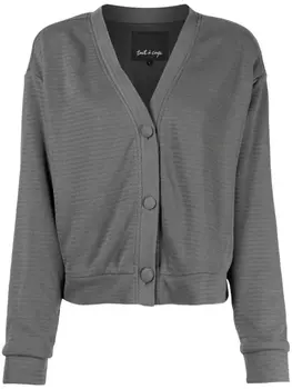 Tout A Coup buttoned-up V-neck jacket, серый