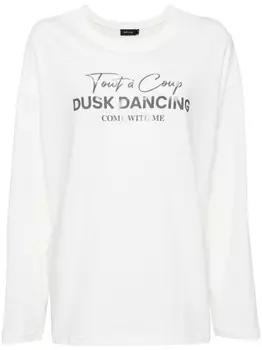 Tout a coup футболка с логотипом, белый