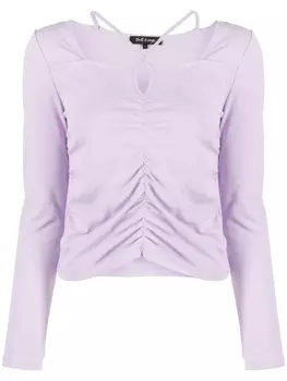 Tout A Coup футболка со сборками, фиолетовый