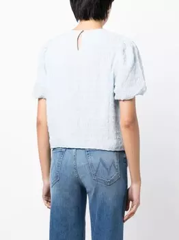 Tout a coup футболка со сборками, синий