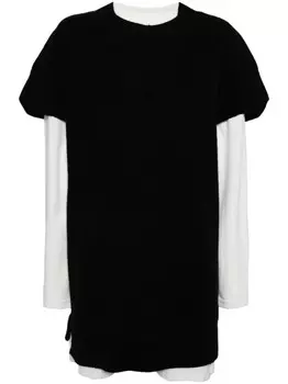 Tout a coup комплект из топа и джемпера с V-образным вырезом, черный