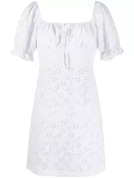 Tout A Coup короткое платье с вышивкой, фиолетовый