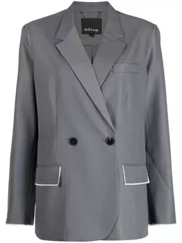 Tout A Coup notched-lapel double-breasted blazer, серый
