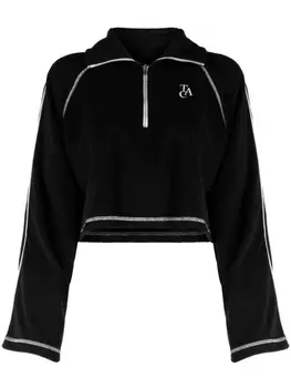 Tout A Coup рубашка поло с вышитым логотипом, черный