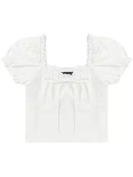 Tout A Coup топ-корсет с оборками, белый