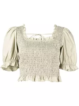 Tout a coup укороченная блузка, зеленый