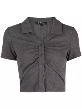 Tout A Coup укороченный топ со сборками, серый