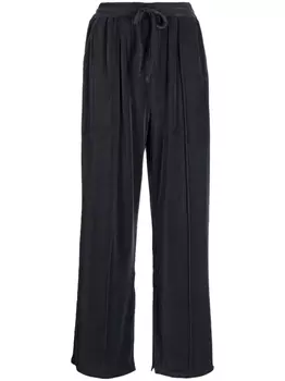 Tout A Coup велюровые брюки прямого кроя, черный