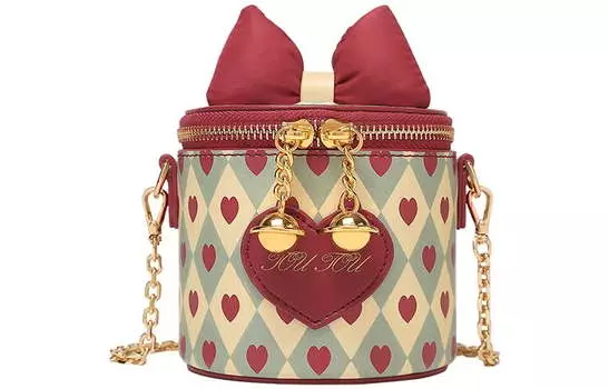 TOUTOU Женская сумка на плечо «Принцесса в бегах», Сладкий бархатно-красный