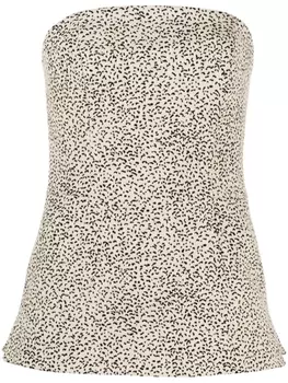 TOVE жаккардовый топ-бандо Gracie, нейтральный цвет