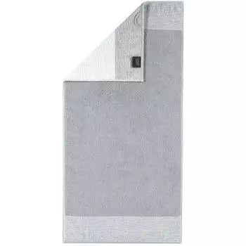 Towel двухцветный однотонный Cawoe, светло-серый