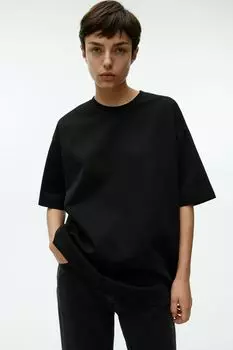 Тяжелая футболка Arket, черный