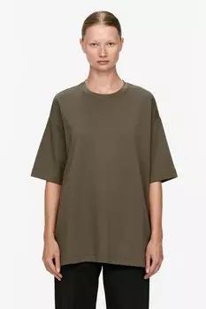 Тяжелая футболка Arket, коричневый