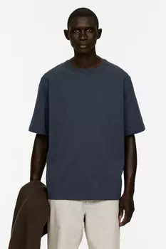 Тяжелая футболка Arket, синий