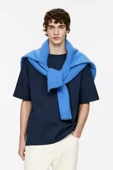 Тяжелая футболка Arket, синий