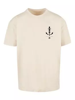 Тяжелая футболка оверсайз F4Nt4Stic, бежевый