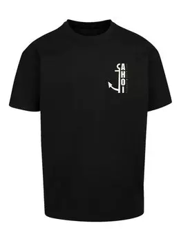 Тяжелая футболка оверсайз F4Nt4Stic, черный