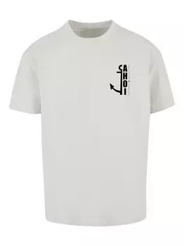 Тяжелая футболка оверсайз F4Nt4Stic, серый