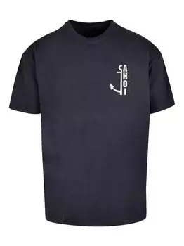 Тяжелая футболка оверсайз F4Nt4Stic, синий