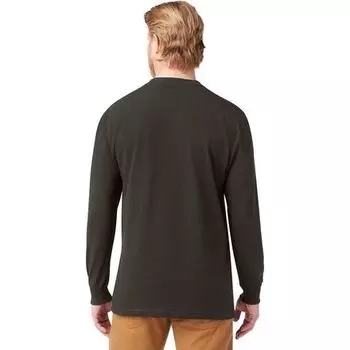 Тяжелая футболка с длинными рукавами и карманами мужская Dickies, цвет Chocolate Brown