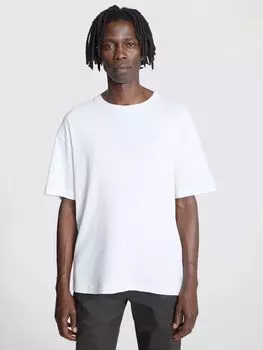 Тяжелая футболка с круглым вырезом Moss, белый