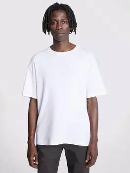 Тяжелая футболка с круглым вырезом Moss, белый