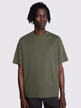 Тяжелая футболка с круглым вырезом Moss, хаки