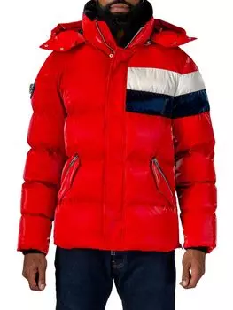 Тяжелая куртка-пуховик Bumnester Woodpecker, цвет Red White