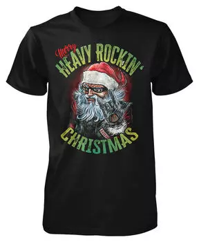 Тяжелая рождественская футболка Louis, черный