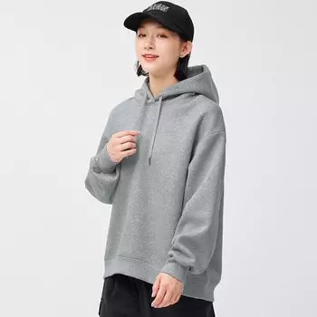 Тяжелая толстовка оверсайз GU, серый