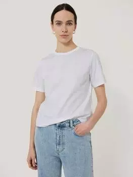 Тяжеловесная квадратная футболка Jigsaw, белый