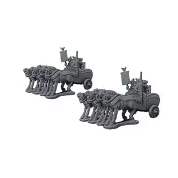 Тяжелые колесницы с четырьмя лошадьми — Индийские, War & Empire - Ancient Miniatures - Indian (15mm)