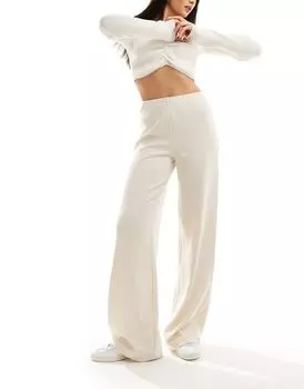 Тяжелые широкие брюки в рубчик ASOS DESIGN