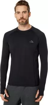 Тяжелый базовый слой с длинными рукавами и круглым вырезом L.L.Bean, черный