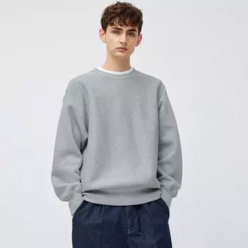 Тяжелый пуловер GU, серый