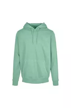 Тяжелый пуловер с капюшоном Build Your Brand, зеленый