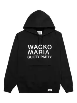 Тяжелый пуловер с капюшоном WACKO MARIA, черный