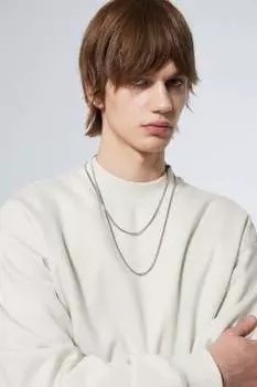 Тяжелый свитшот свободного кроя H&M, серый