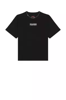 Тяжёлая рубашка "Cut here" от Pleasures, black