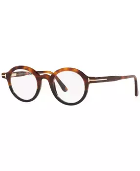 TR001334 Унисекс круглые очки Tom Ford, коричневый