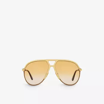 TR001674 Xavier солнцезащитные очки в металлической оправе-авиаторе Tom Ford, желтый