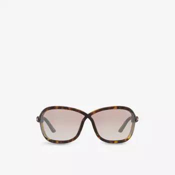 Tr001753 солнцезащитные очки fernanda в инъекционной оправе-бабочке Tom Ford, коричневый