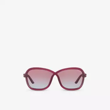 Tr001753 солнцезащитные очки fernanda в инъекционной оправе-бабочке Tom Ford, фиолетовый