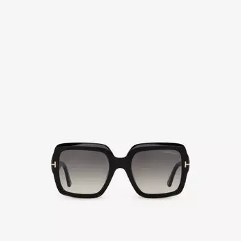 Tr001783 солнцезащитные очки kaya из ацетата в квадратной оправе Tom Ford, черный