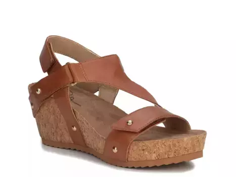 Traci Wedge Сандалии Ros Hommerson, Luggage Brown