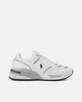 TRACKSTER 250 мужские низкие кожаные кроссовки Polo Ralph Lauren, цвет Piel Blanco